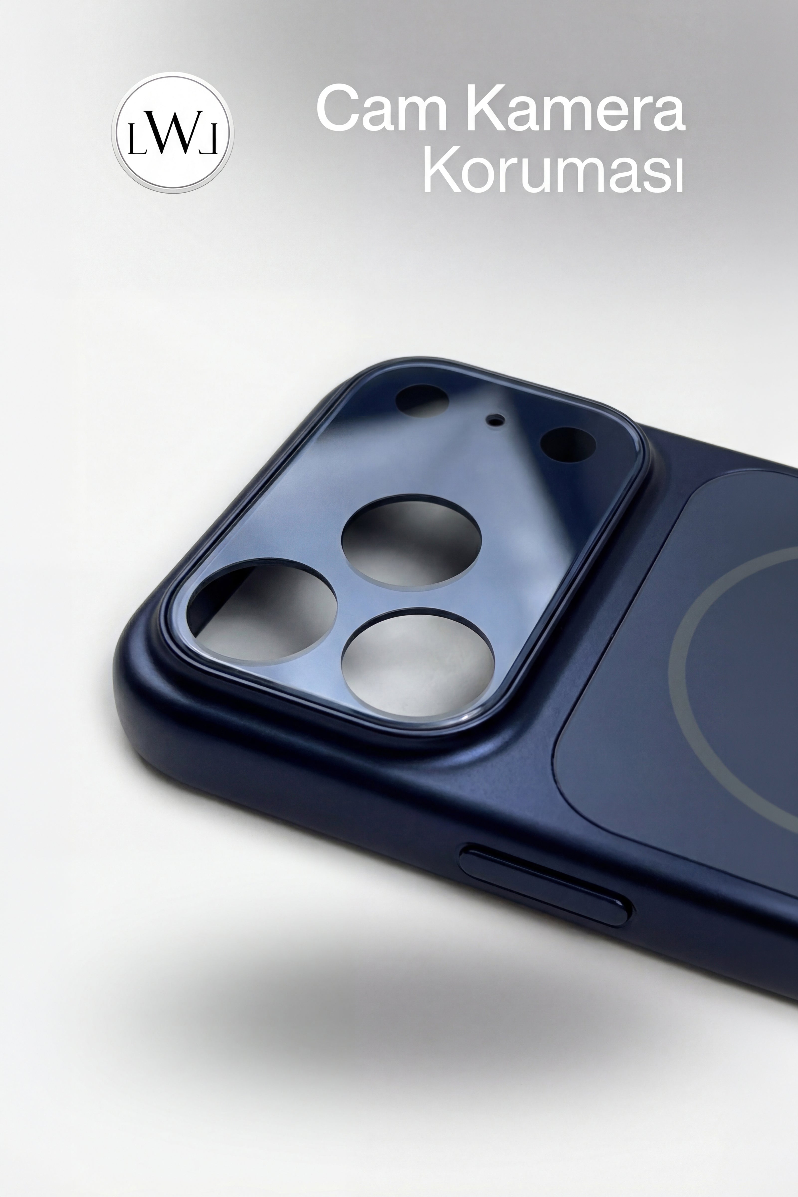 iPhone 17  Pro Uyumlu MagSafe Destekli Metalik Lüks Telefon Kılıfı