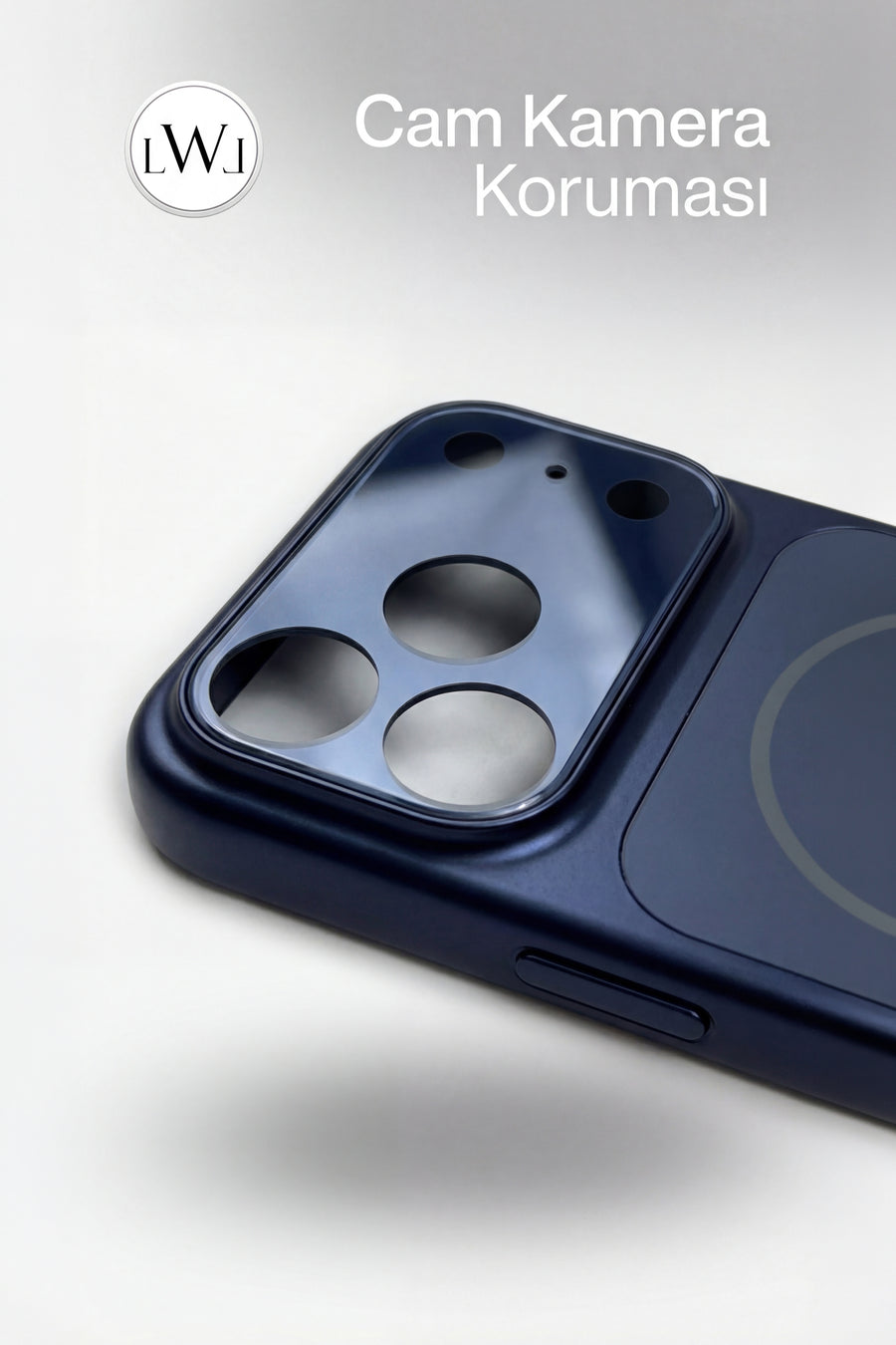 iPhone 17  Pro Uyumlu MagSafe Destekli Metalik Lüks Telefon Kılıfı
