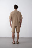 Knitted Textured Jogger Shorts