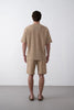 Knitted Textured Jogger Shorts