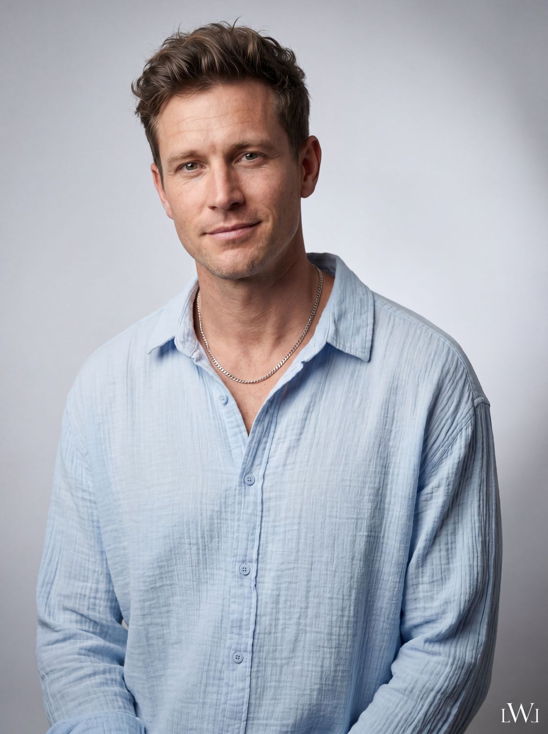 Erkek Müslin Uzun Kollu Gömlek - Doğal Dokulu Klasik Yaka Rahat Kesim