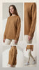 Oversize Standart Beden Basic Bej Kazak