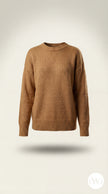 Oversize Standart Beden Basic Bej Kazak