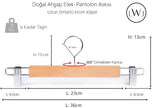 5 Adet Ahşap Pantolon & Etek Askısı