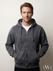 Premium Yıkamalı Fermuarlı Kapüşonlu Oversize Sweatshirt