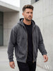 Premium Yıkamalı Fermuarlı Kapüşonlu Oversize Sweatshirt
