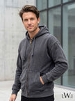 Premium Yıkamalı Fermuarlı Kapüşonlu Oversize Sweatshirt