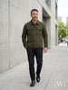 Suede Scuba Four-Pocket Regular Fit Men's Jacket