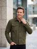 Suede Scuba Four-Pocket Regular Fit Men's Jacket