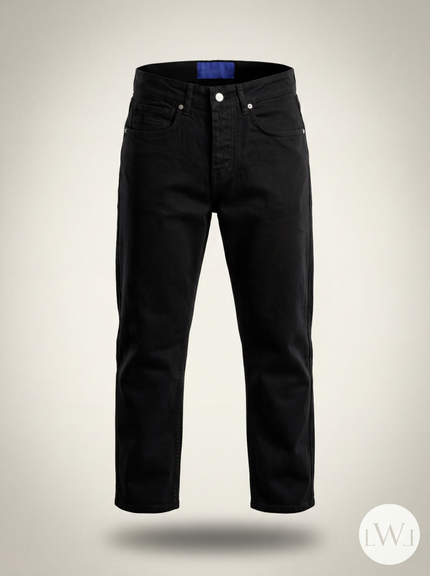 Slim Fit Denim Pantolon Siyah