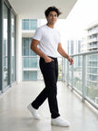 Slim Fit Denim Pantolon Siyah