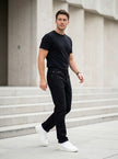 Slim Fit Denim Pantolon Siyah
