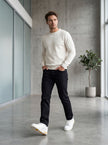 Slim Fit Denim Pantolon Siyah