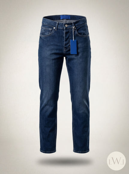 Slim Fit Denim Pantolon Mavi