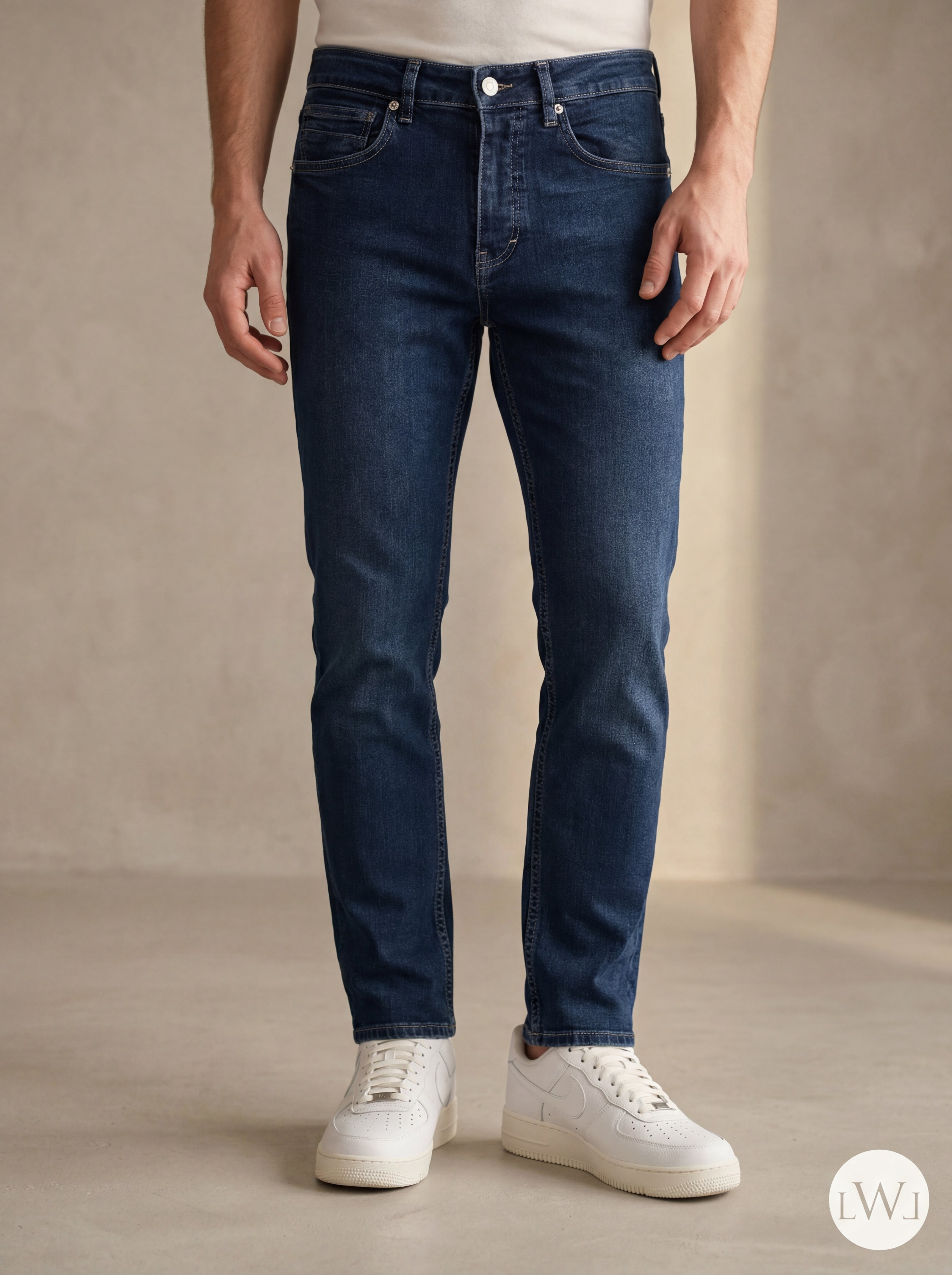Slim Fit Denim Pantolon Mavi