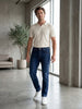Slim Fit Denim Pantolon Mavi