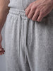 Erkek Dokulu Örme Jogger Pantolon - Beli Lastikli Düz Paça Rahat Kesim