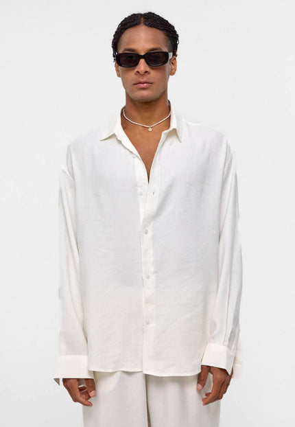 Basic Oversize Long Sleeve Modal Shirt