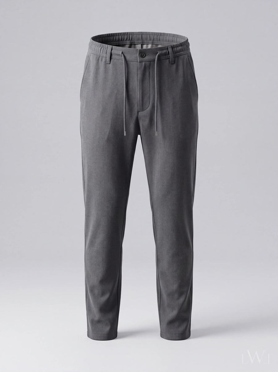 LWL Erkek Smart-Casual Jogger Pantolon - Esnek Slim Fit Kesim Antrasit - görsel 01