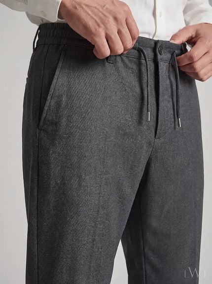 LWL Erkek Smart-Casual Jogger Pantolon - Esnek Slim Fit Kesim Antrasit - görsel 02