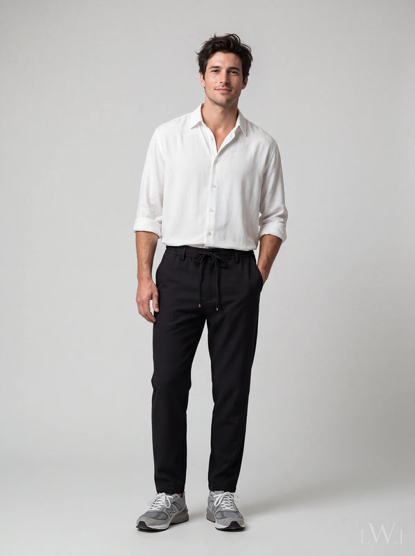 Erkek Smart-Casual Jogger Pantolon - Esnek Slim Fit Kesim
